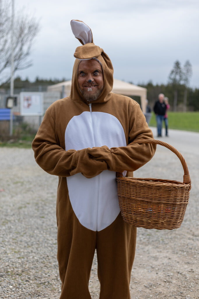 Osterhase Axel im Einsatz
